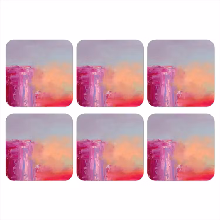 Onderzetter - Abstract - Kleuren - Modern - Roze — 1