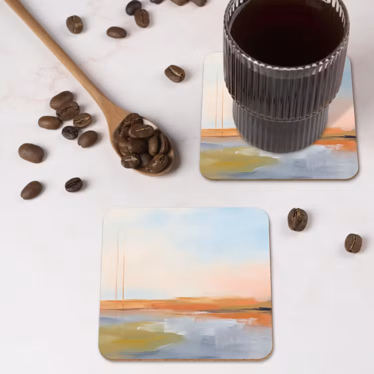 Onderzetter - Abstract - Landschap - Horizon - Modern - Kleurrijk — 4