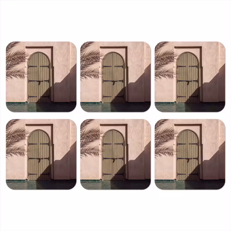 Onderzetter - Deur - Hout - Architectuur - Groen - Rustiek — 1