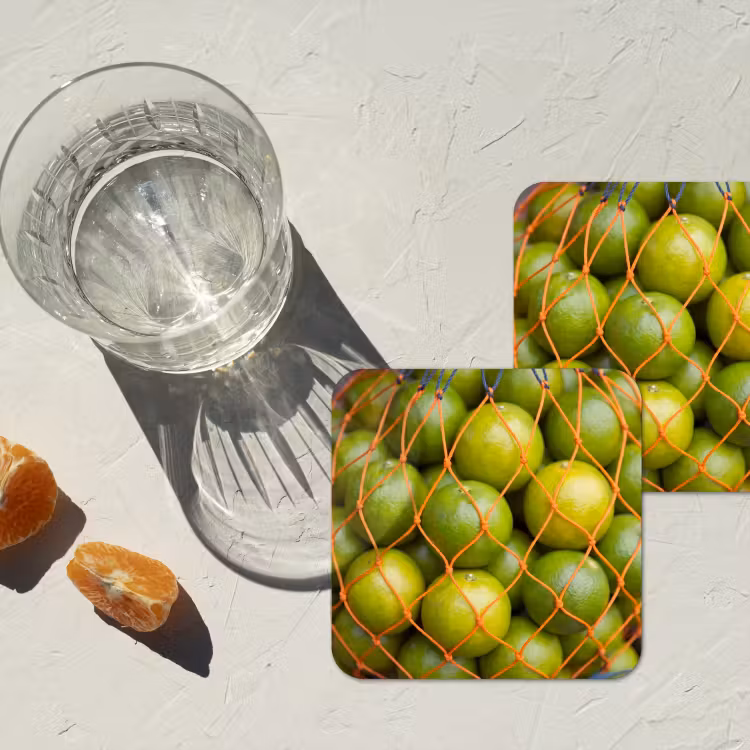 Onderzetter - Eten - Net - Groen - Markt — 3