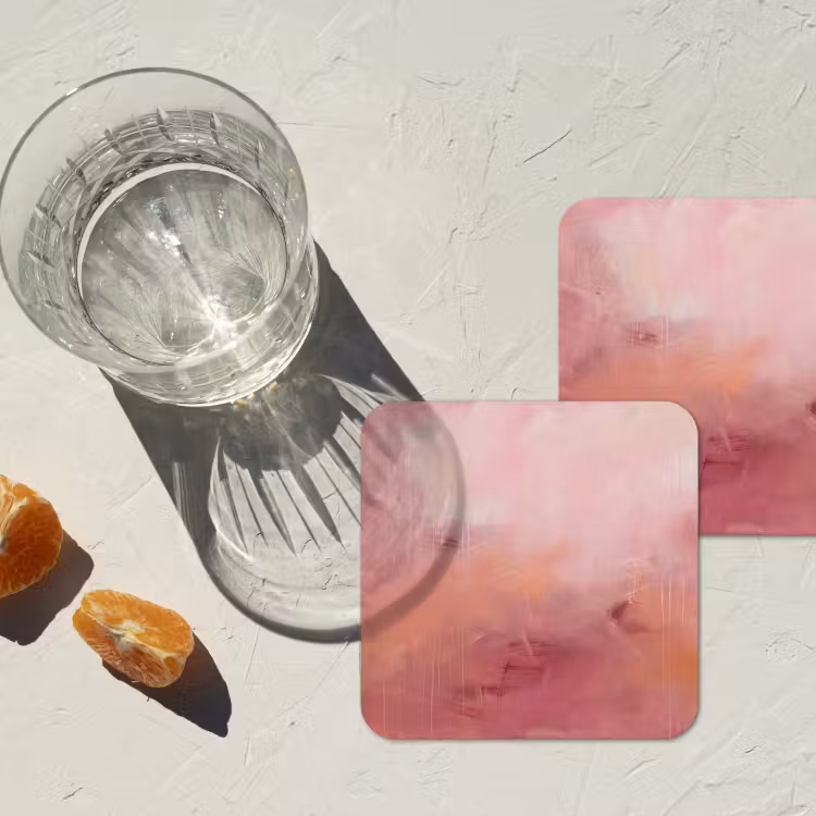 Onderzetter - Kunst - Vloeiend - Pastel - Abstract — 3