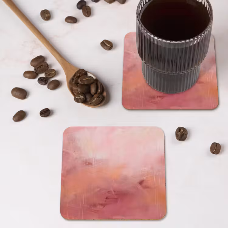 Onderzetter - Kunst - Vloeiend - Pastel - Abstract — 4