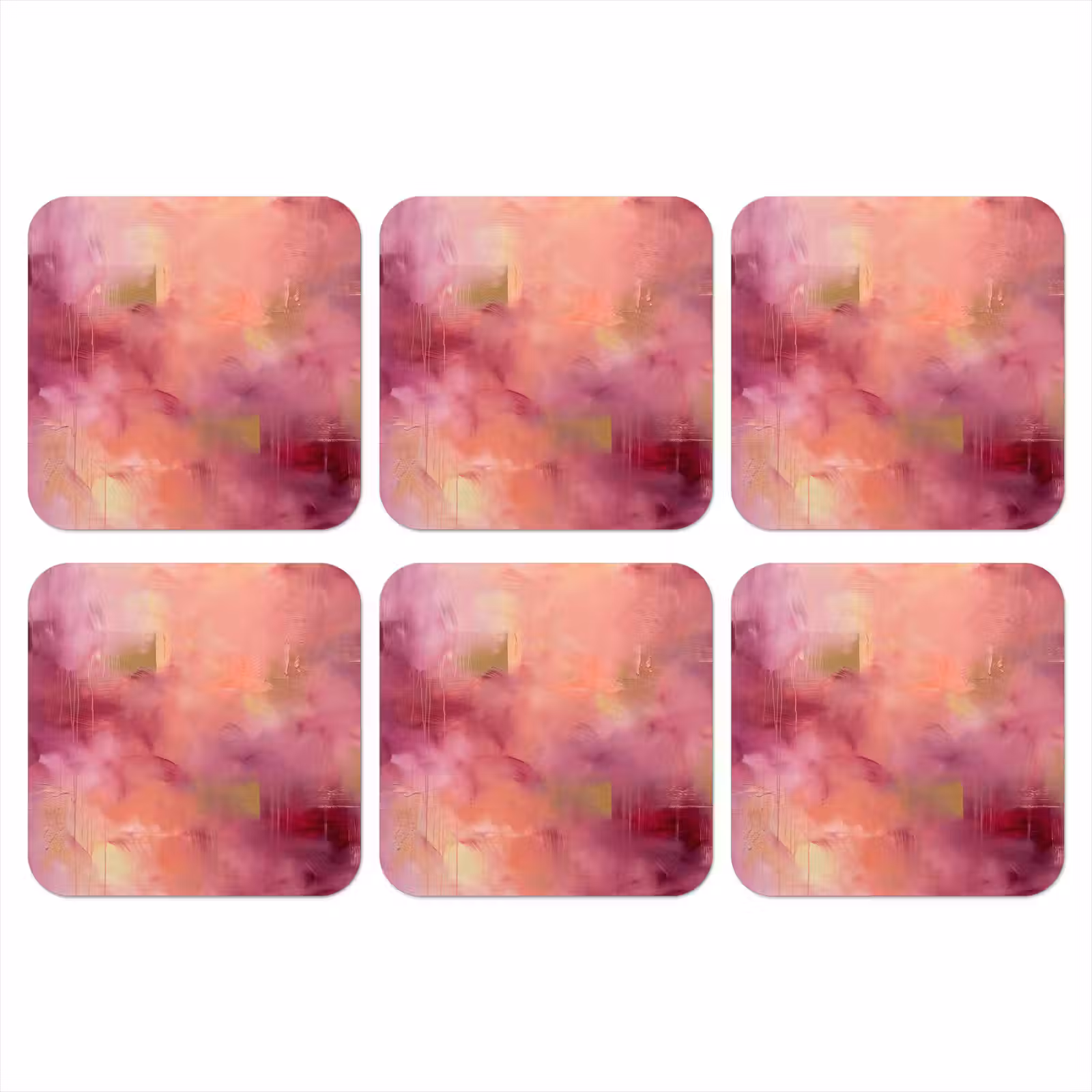 Onderzetter - Abstract - Kleuren - Modern - Roze - Paars — 1