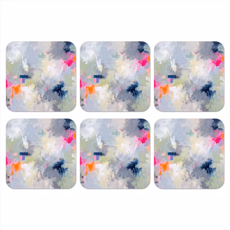 Onderzetter - Abstract - Kleurrijk - Modern - Kunst — 1