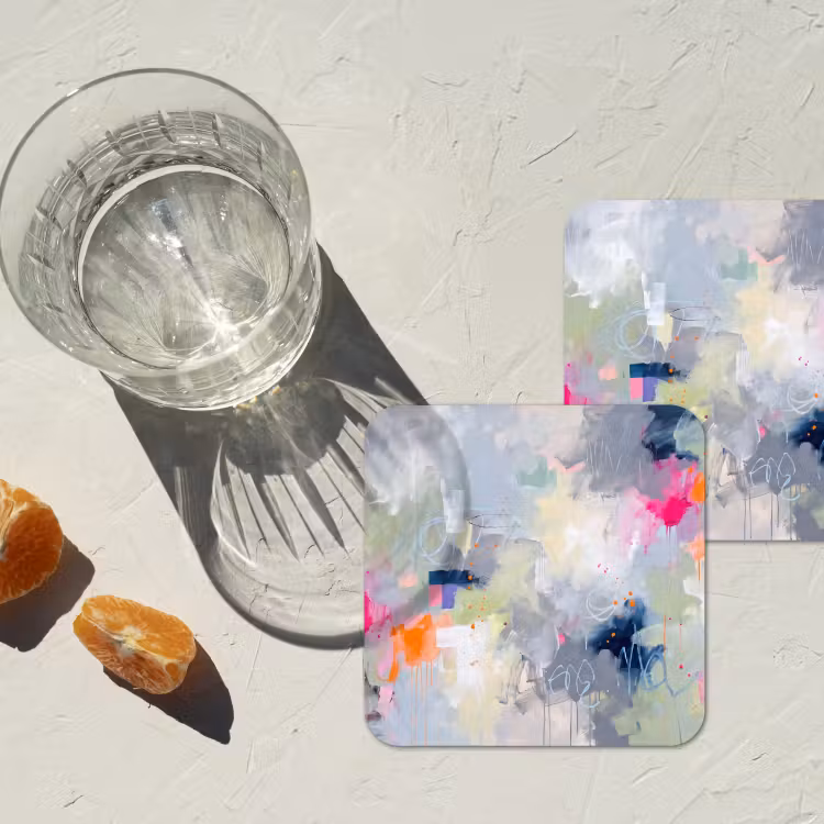 Onderzetter - Abstract - Kleurrijk - Modern - Kunst — 3