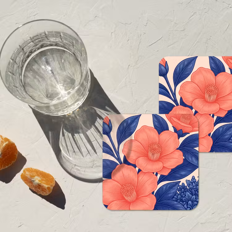 Onderzetter - Bloemen - Bladeren - Botanisch — 3