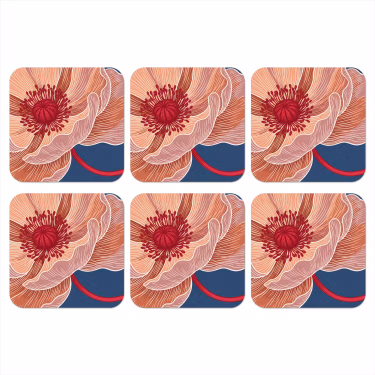 Onderzetter​ - Bloemen - Modern - Abstract — 1