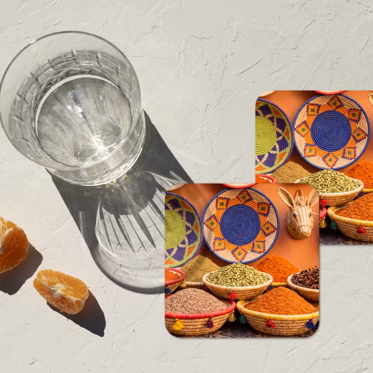 Onderzetter - Eten - Kleurrijk - Cultuur — 3