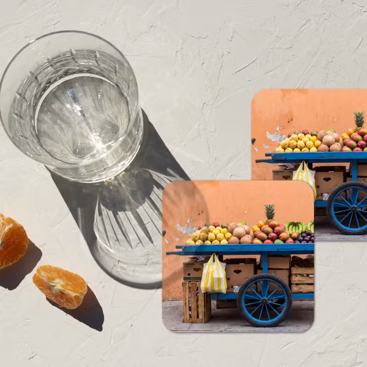 Onderzetter​ - Fruit - Kar - Straat — 3