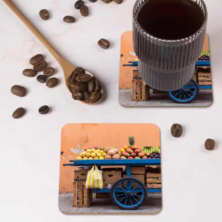 Onderzetter​ - Fruit - Kar - Straat — 4