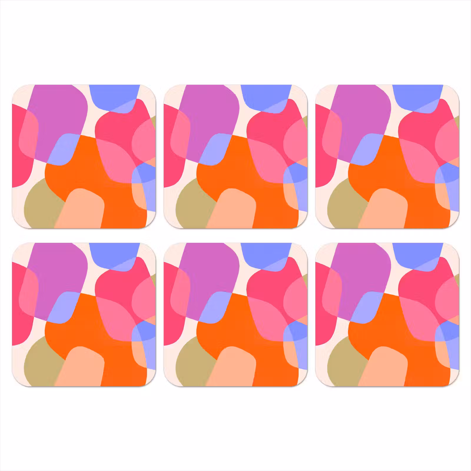 Onderzetter - Abstract - Vormen - Modern - Kleurrijk — 1