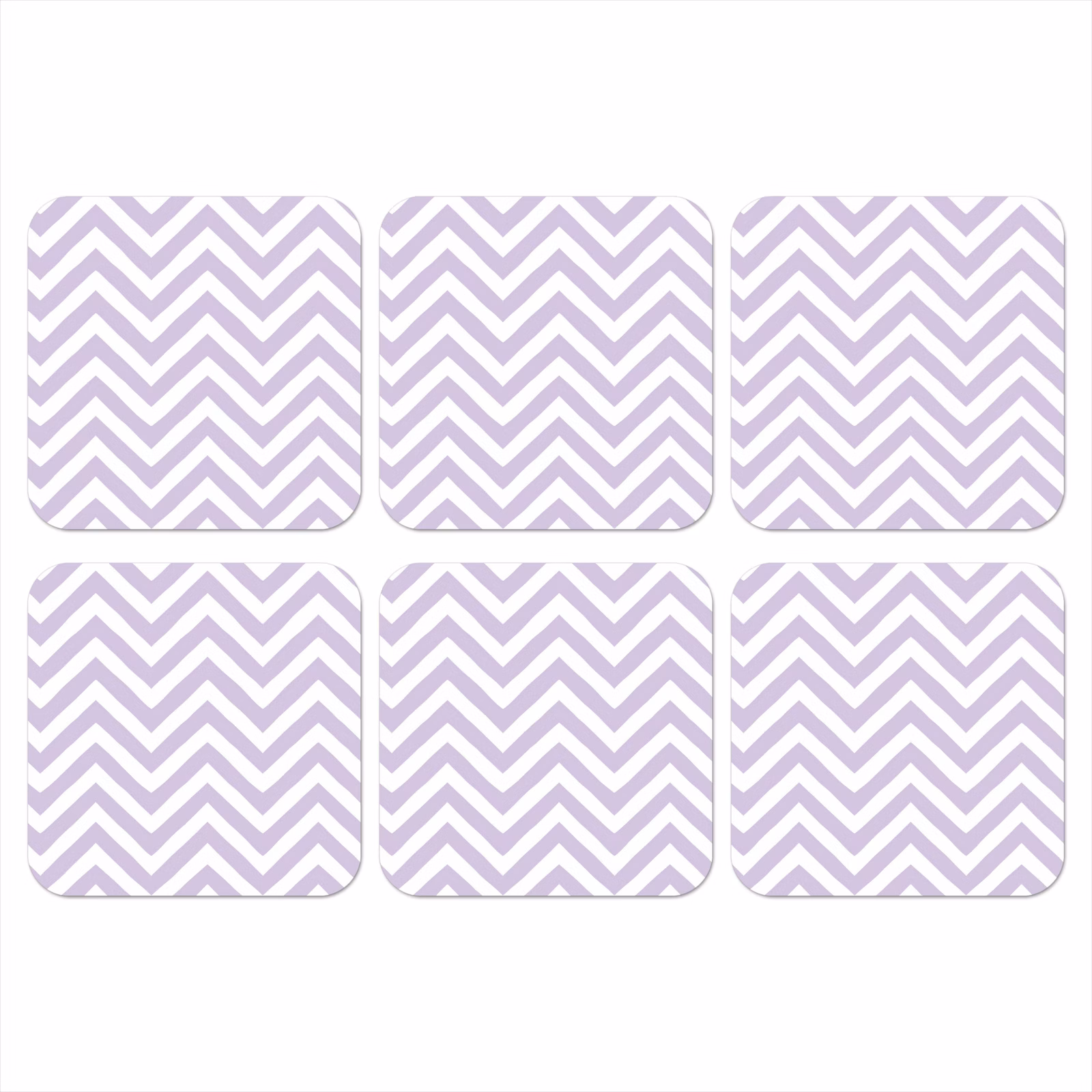 Onderzetter - Lila - Geometrisch - Chevron - Zigzag - Patroon — 1