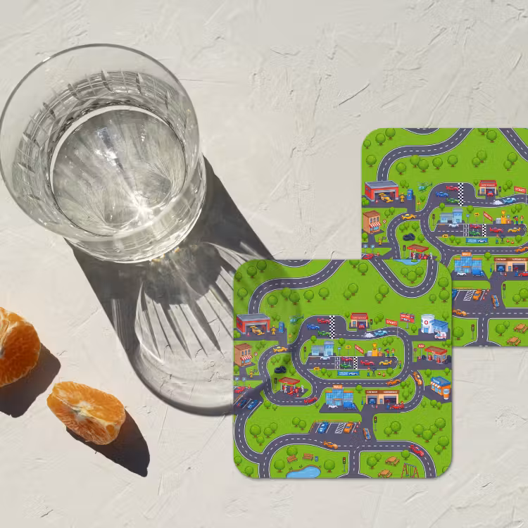 Onderzetter - Circuit - Auto - Cartoon — 3