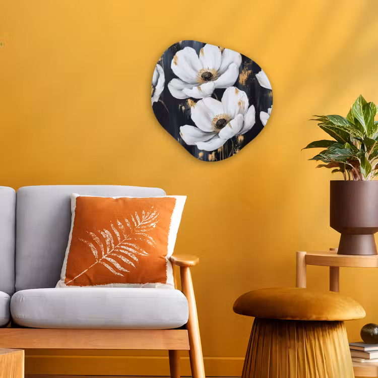 Organisch schilderij - Forex - Bloemen - Wit - Abstract — 3