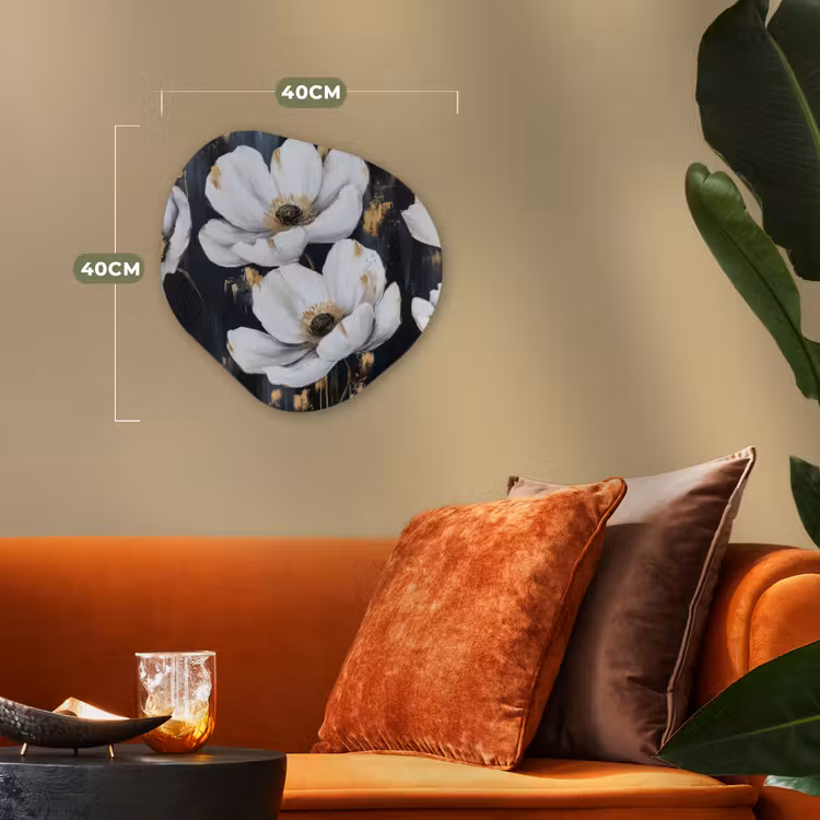 Organisch schilderij - Forex - Bloemen - Wit - Abstract — 4