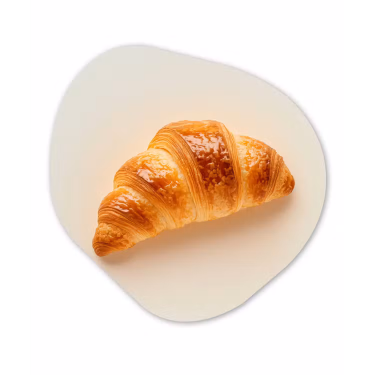Organisch schilderij - Forex - Croissant - Brood - Beige — 1