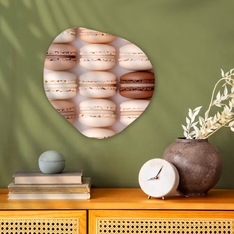 Organisch schilderij - Forex - Macarons - Beige - Bruin — 2