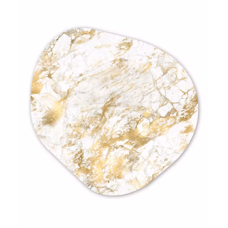 Organisch schilderij - Forex - Marmer - Goud - Structuur — 1