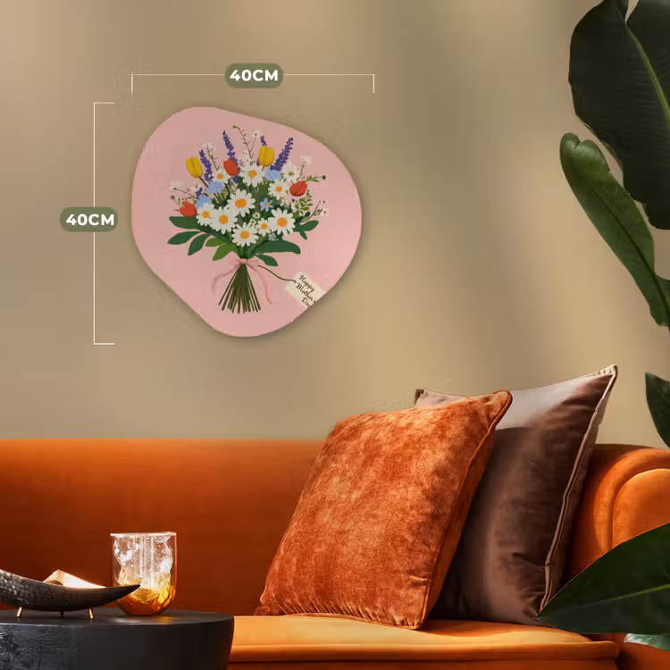 Organisch schilderij - Forex - Bloemen - Lint - Kaartje — 4