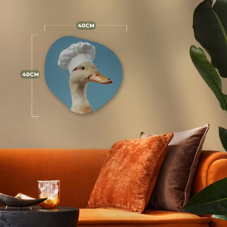 Organisch schilderij - Forex - Eend - Koksmuts - Cute - Vogel — 4