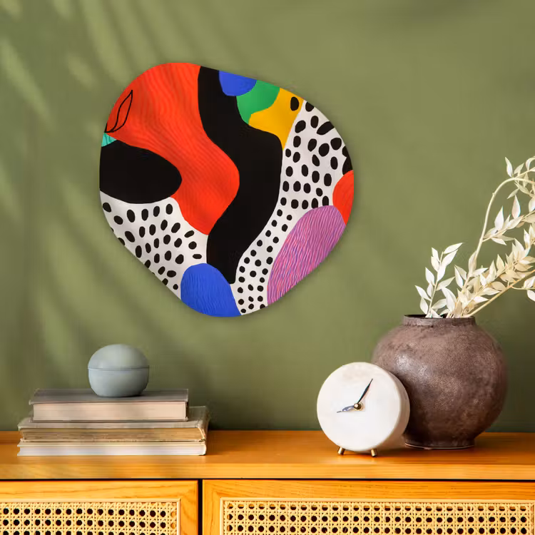 Organisch schilderij - Forex - Abstract - Vormen - Kleuren - Stippen — 2