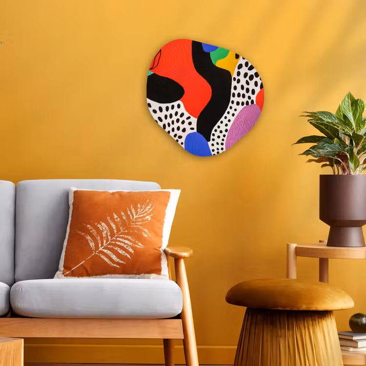 Organisch schilderij - Forex - Abstract - Vormen - Kleuren - Stippen — 3