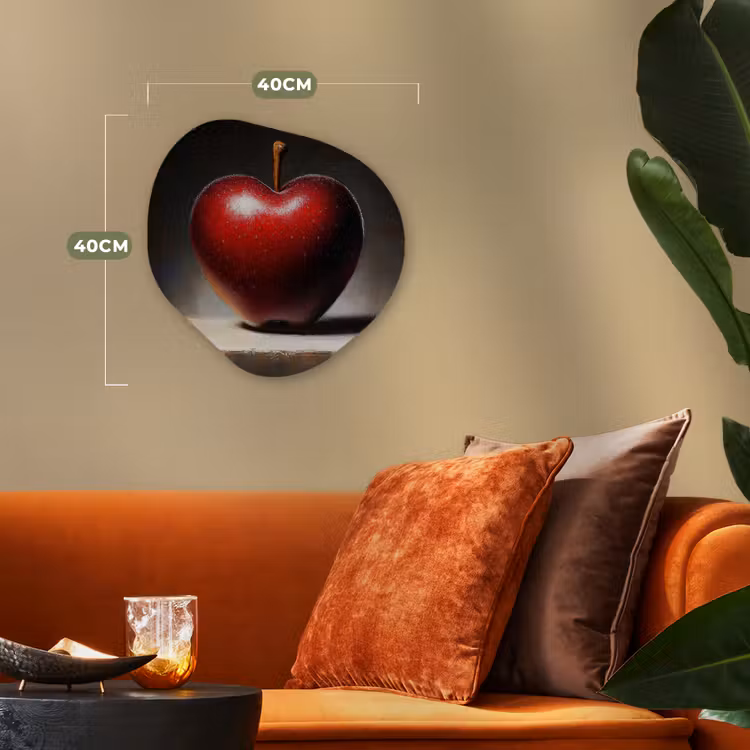 Organisch schilderij - Forex - Apple - Hart - Rood — 4