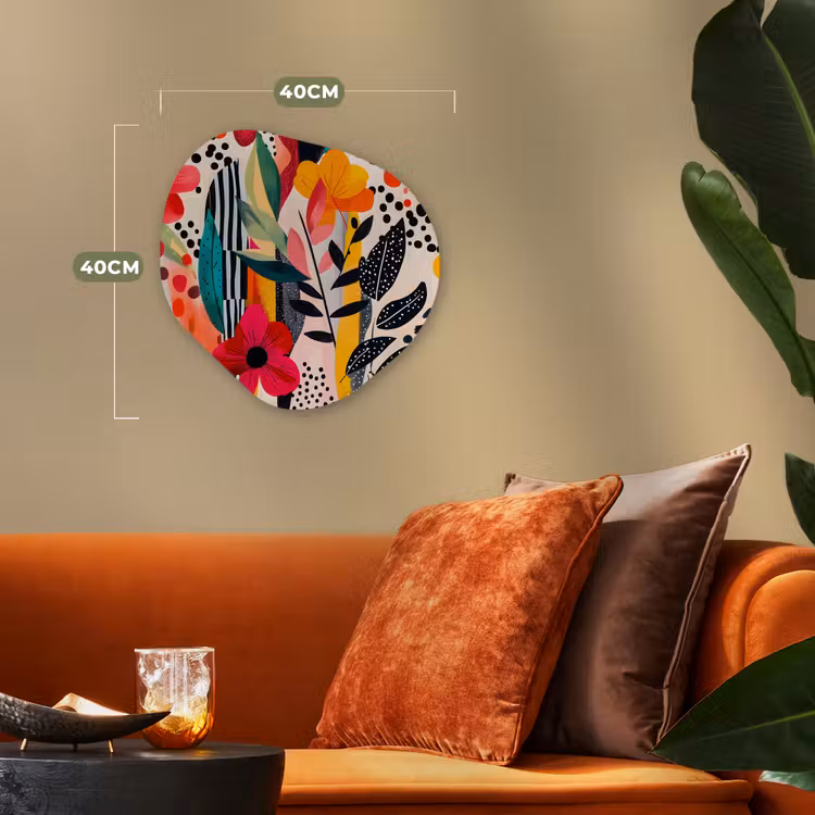 Organisch schilderij - Forex - Bloemen - Bladeren - Abstract - Kleurrijk — 4