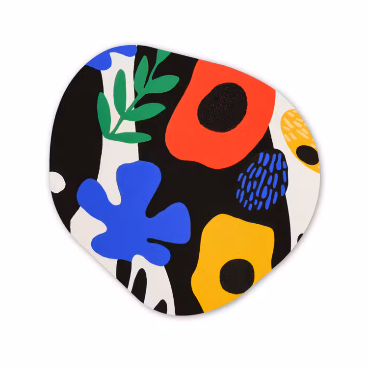 Organisch schilderij - Forex - Bloemen - Bladeren - Abstract - Zwart — 1