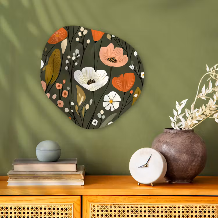 Organisch schilderij - Forex - Bloemen - Illustratie - Groen — 2