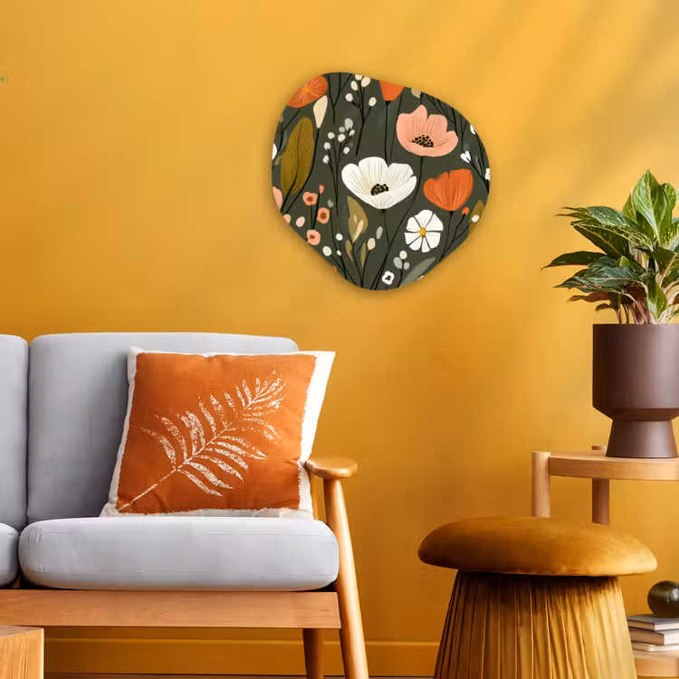 Organisch schilderij - Forex - Bloemen - Illustratie - Groen — 3