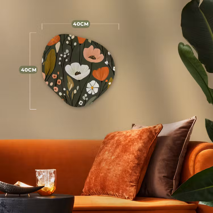 Organisch schilderij - Forex - Bloemen - Illustratie - Groen — 4