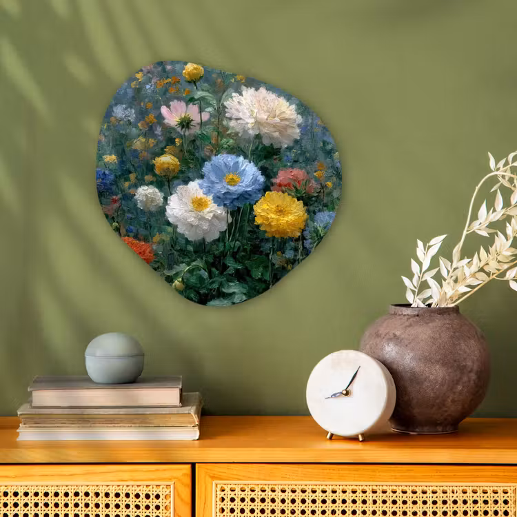 Organisch schilderij - Forex - Close-up - Veld - Bloemen - Kleurrijk — 2