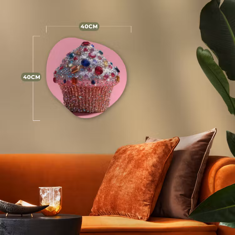 Organisch schilderij - Forex - Cupcake - Kleurrijk - Edelstenen — 4