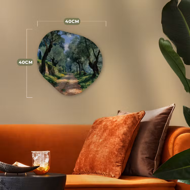 Organisch schilderij - Forex - Pad - Bomen - Schaduw - — 4