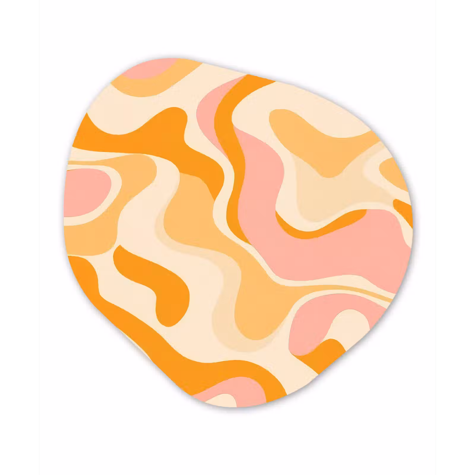 Organisch schilderij - Forex - Abstract - Golvend - Oranje — 1