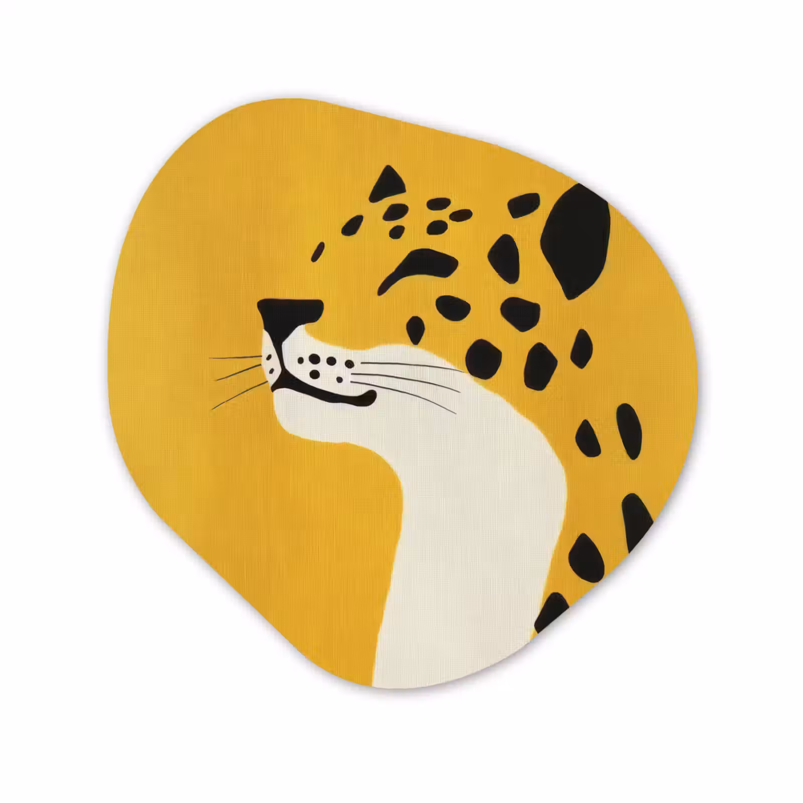 Organisch schilderij - Forex - Cheetah - Illustratie - Geel — 1