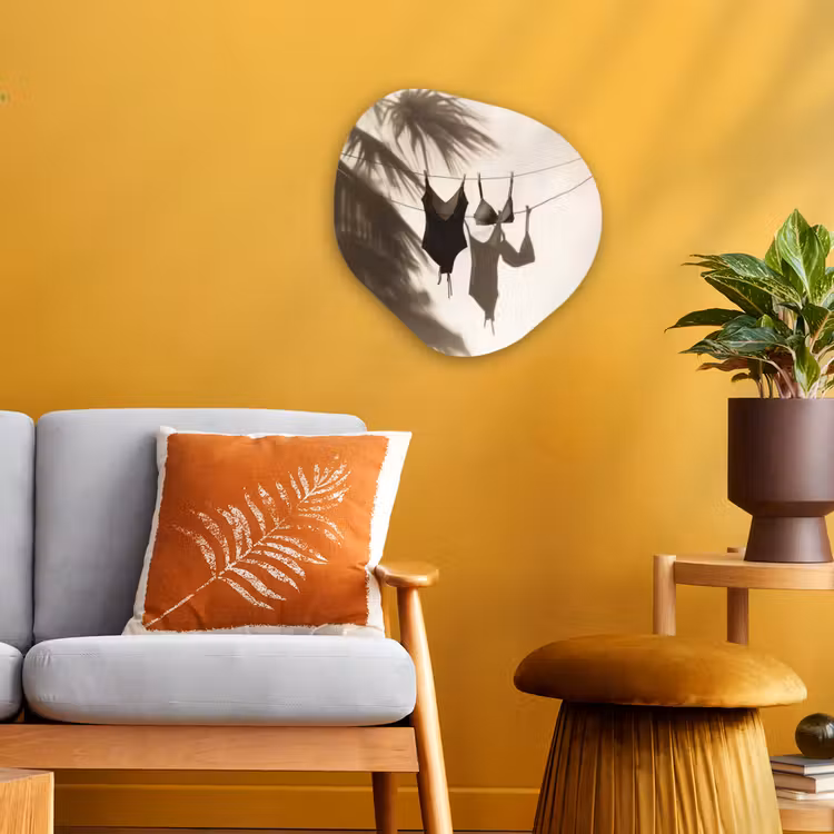 Organisch schilderij - Forex - Badkleding - Palmbomen - Schaduw - Tropisch — 3