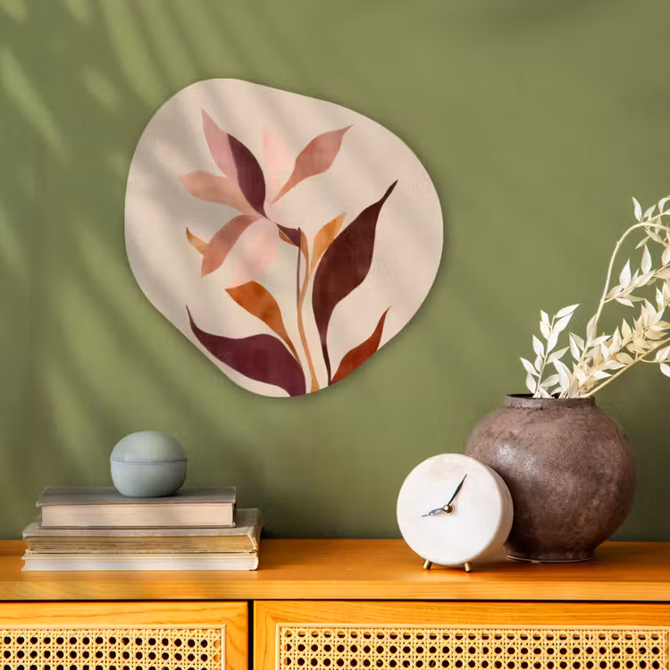 Organisch schilderij - Forex - Bloemen - Blaadjes - Minimalistisch - Roze — 2
