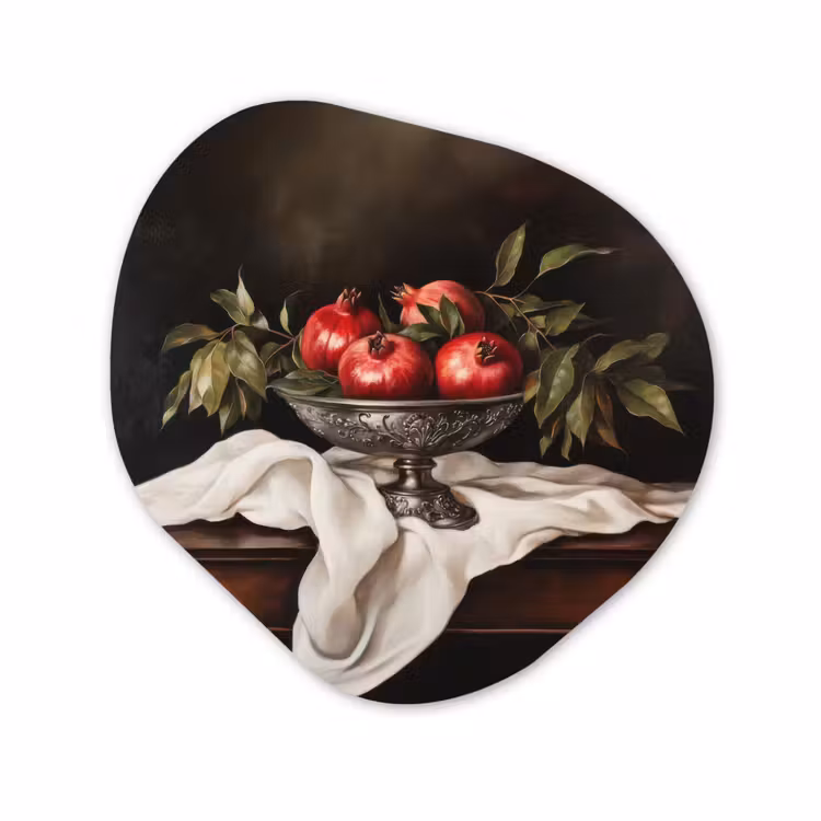 Organisch schilderij - Forex - Granaatappels - Klassiek - Vintage — 1