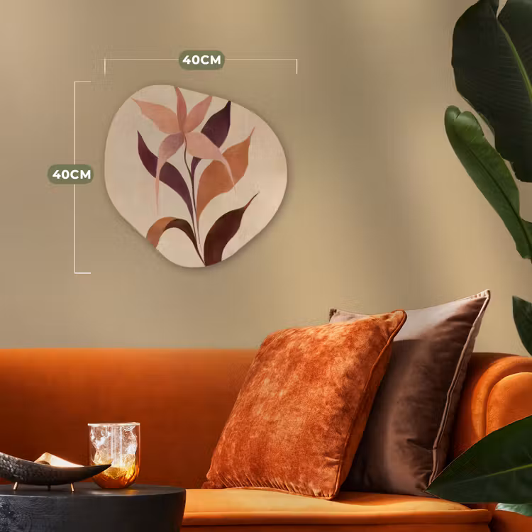 Organisch schilderij - Forex - Minimalistisch - Bloem - Bladeren - Beige — 4