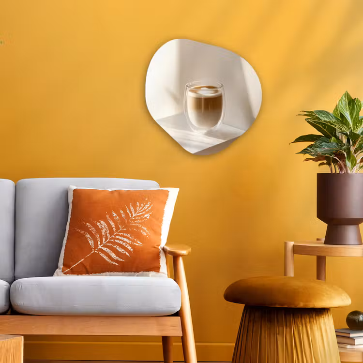 Organisch schilderij - Forex - Mok - Latte - Minimalistisch - Schaduw — 3