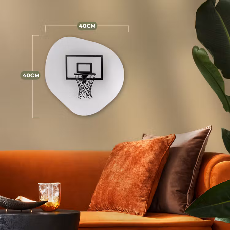 Organisch schilderij - Forex - Basketbalbord - Minimalistisch - Zwart — 4