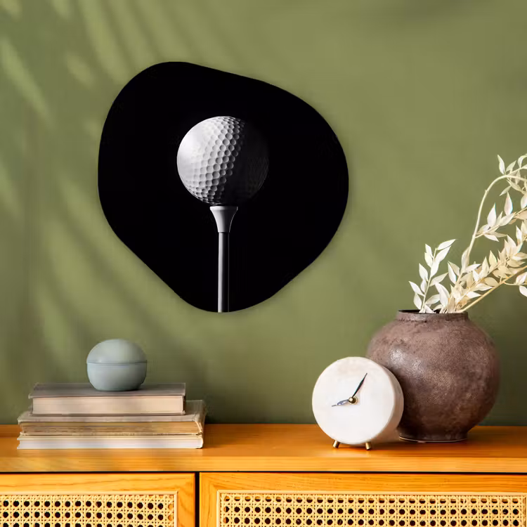 Organisch schilderij - Forex - Golfbal - Minimalistisch - Wit — 2