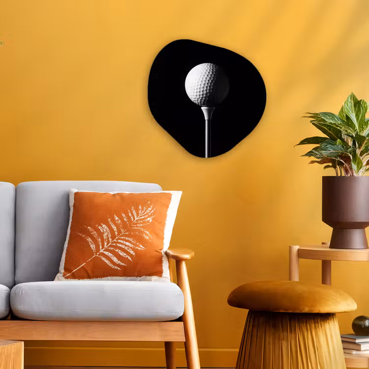 Organisch schilderij - Forex - Golfbal - Minimalistisch - Wit — 3