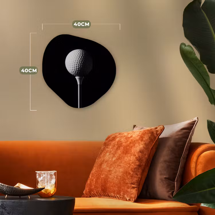 Organisch schilderij - Forex - Golfbal - Minimalistisch - Wit — 4