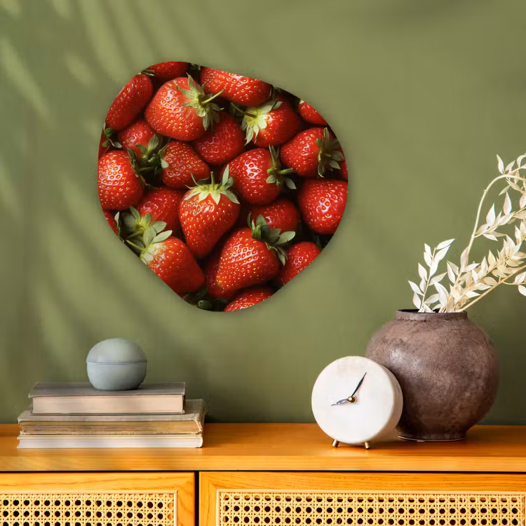 Organisch schilderij - Forex - Aardbei - Fruit - Rood — 2