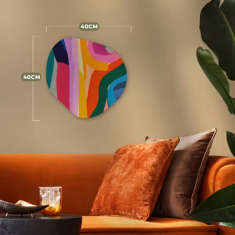 Organisch schilderij - Forex - Abstract - Kleurrijk - Golven - Lijnen — 4