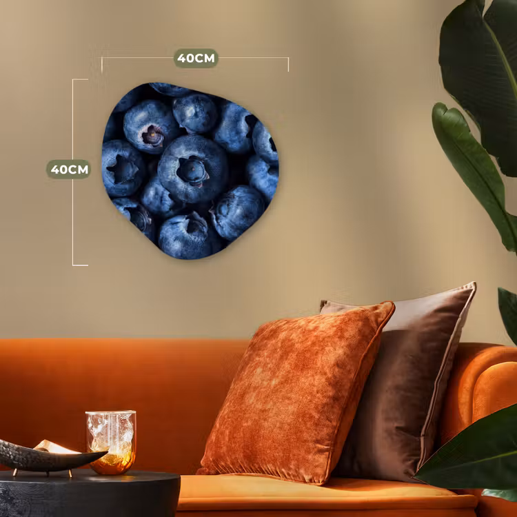 Organisch schilderij - Forex - Bessen - Blauw - Fruit — 4