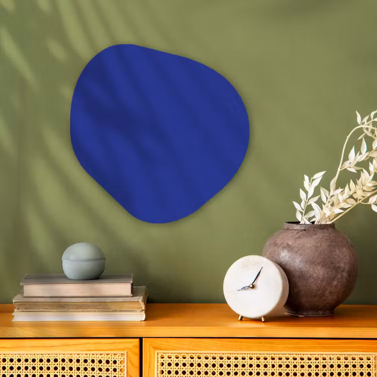 Organisch schilderij - Forex - Blauw - Effen kleur - Donkerblauw — 2
